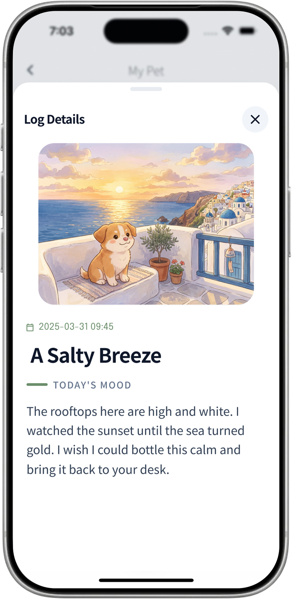 UnderTree AI mood pet screen